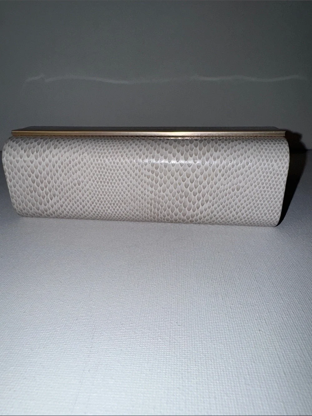 Jimmy Choo Faux Snakeskin Sunglasses Case & Dust Cloth Set